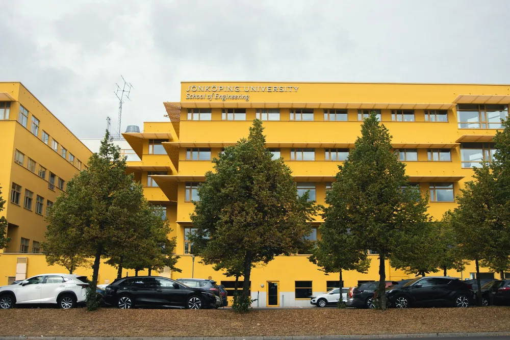 Bâtiment universitaire européen typique d'un programme Erasmus